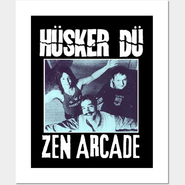 Husker Vintage 1979 // Zen Arcade Original Fan Design Artwork Wall Art by A Design for Life
